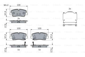 BOSCH 0986424430 - PASTILLA DE FRENO