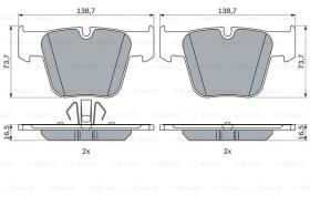 BOSCH 0986424624 - PASTILLA DE FRENO