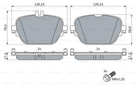 BOSCH 0986424858 - PASTILLA DE FRENO