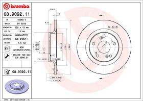 BREMBO 08909211 - DISCO DE FRENO