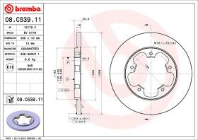 BREMBO 08C53911 - DISCO DE FRENO