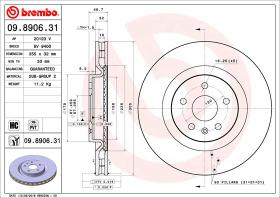 BREMBO 09890631 - DISCO DE FRENO