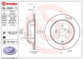 BREMBO 09C50311 - DISCO DE FRENO