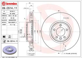 BREMBO 09C51411 - DISCO DE FRENO