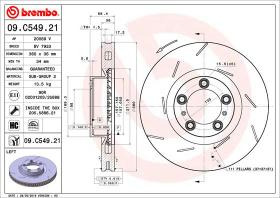 BREMBO 09C54921 - DISCO DE FRENO