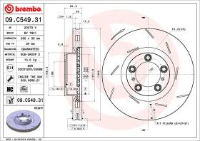 BREMBO 09C54931 - DISCO DE FRENO