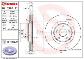 BREMBO 09C92811 - DISCO DE FRENO