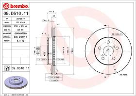 BREMBO 09D51011 - DISCO DE FRENO