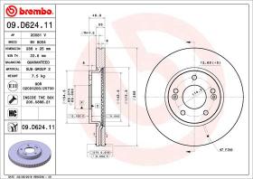 BREMBO 09D62411 - DISCO DE FRENO