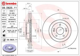 BREMBO 09D62511 - DISCO DE FRENO