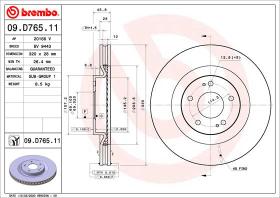 BREMBO 09D76511 - DISCO DE FRENO