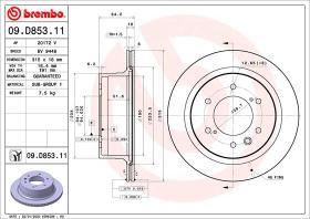 BREMBO 09D85311 - DISCO DE FRENO