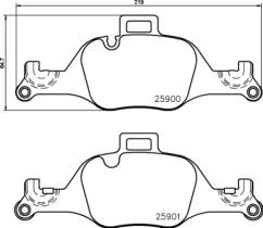 BREMBO P06107 - PASTILLA DE FRENO