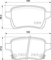 BREMBO P23190 - PASTILLA DE FRENO