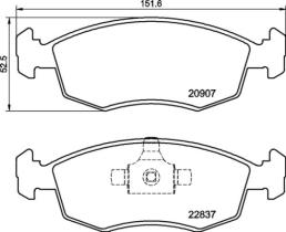 BREMBO P23192 - PASTILLA DE FRENO