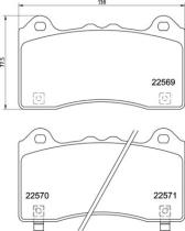 BREMBO P24202 - PASTILLA DE FRENO