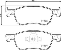 BREMBO P24210 - PASTILLA DE FRENO