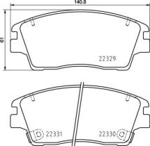 BREMBO P30096 - PASTILLA DE FRENO