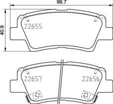 BREMBO P30103 - PASTILLA DE FRENO