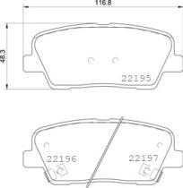 BREMBO P30105 - PASTILLA DE FRENO