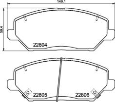 BREMBO P30110 - PASTILLA DE FRENO