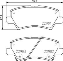 BREMBO P30111 - PASTILLA DE FRENO