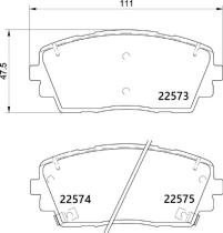 BREMBO P30115 - PASTILLA DE FRENO