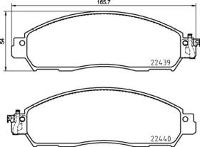 BREMBO P56120 - PASTILLA DE FRENO