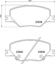 BREMBO P59096 - PASTILLA DE FRENO