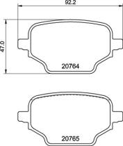 BREMBO P59098 - PASTILLA DE FRENO