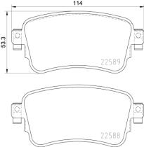 BREMBO P61133 - PASTILLA DE FRENO