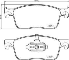 BREMBO P61134 - PASTILLA DE FRENO