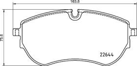 BREMBO P85173 - PASTILLA DE FRENO