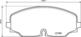 BREMBO P85176 - PASTILLA DE FRENO