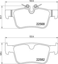 BREMBO P86030 - PASTILLA DE FRENO