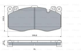 BOSCH 0986424387 - PASTILLA DE FRENO