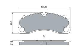 BOSCH 0986424925 - PASTILLA DE FRENO