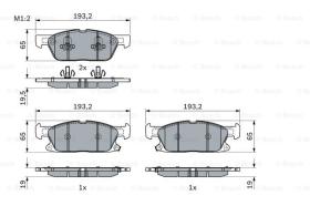 BOSCH 0986424326 - PASTILLA DE FRENO