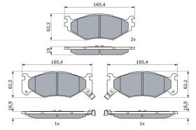 BOSCH 0986424892 - PASTILLA DE FRENO