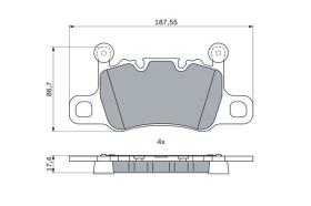 BOSCH 0986424926 - PASTILLA DE FRENO