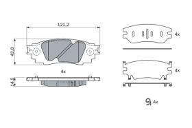 BOSCH 0986424927 - PASTILLA DE FRENO