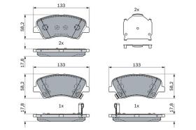 BOSCH 0986424952 - PASTILLA DE FRENO