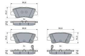 BOSCH 0986424959 - PASTILLA DE FRENO