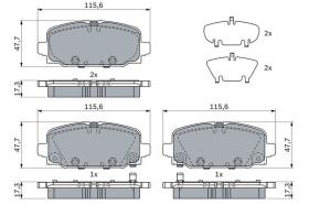 BOSCH 0986424963 - PASTILLA DE FRENO