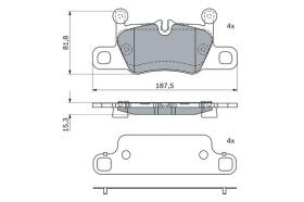 BOSCH 0986424972 - PASTILLA DE FRENO