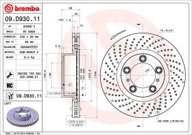 BREMBO 09D93011 - DISCO DE FRENO