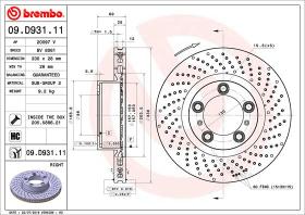 BREMBO 09D93111 - DISCO DE FRENO