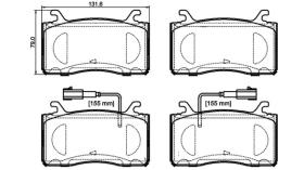 BREMBO P23185 - PASTILLA DE FRENO