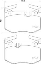 BREMBO P83164 - PASTILLA DE FRENO