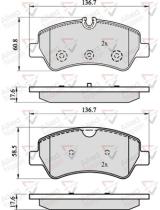 COMLINE ADB02143 - PASTILLAS FRENO